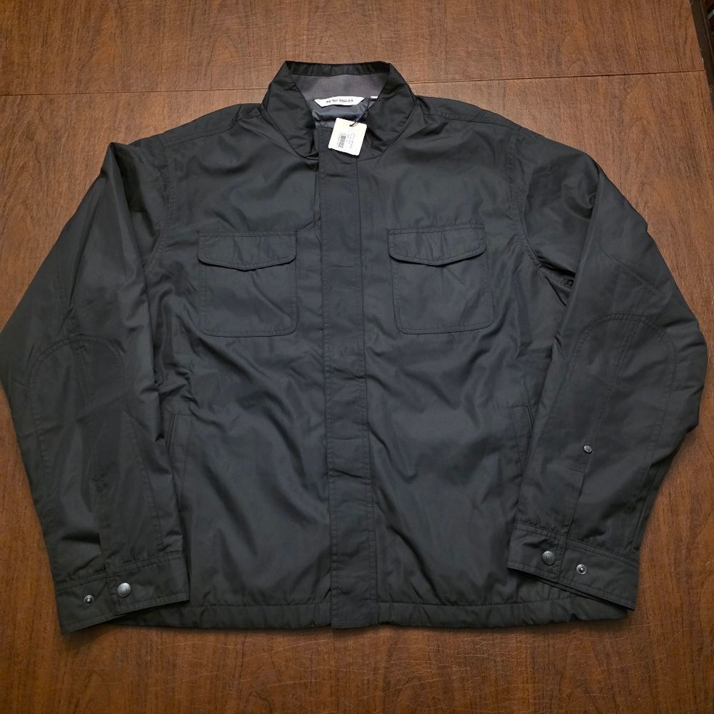 Peter Millar Norfolk Bomber Jacket Black MF24Z03 Men's Size XXL